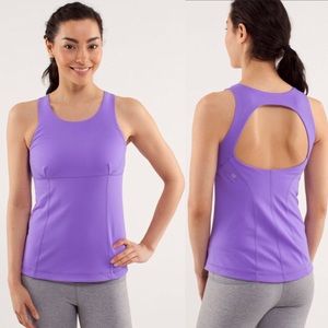 Lululemon Swank Tank In Power Purple Athletic Top